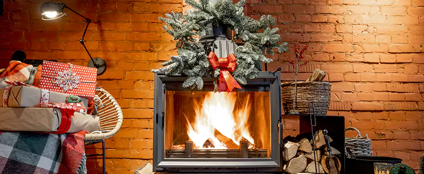 Travis Industries Linear Gas Fireplace Installation in University, Florida