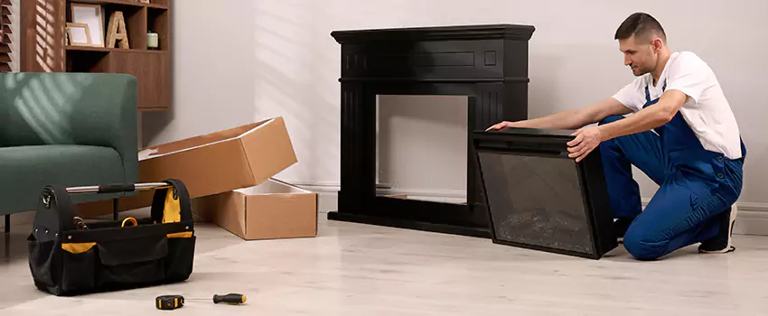 Old Rusted Metal Fireplace Repair And Replacement in University, FL